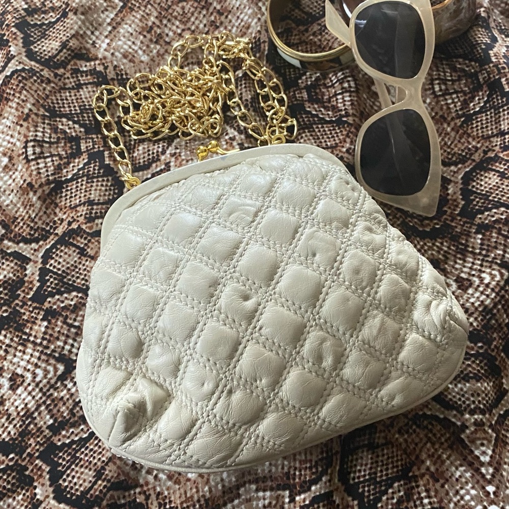 SOLD-Quilted handbag with chain strap